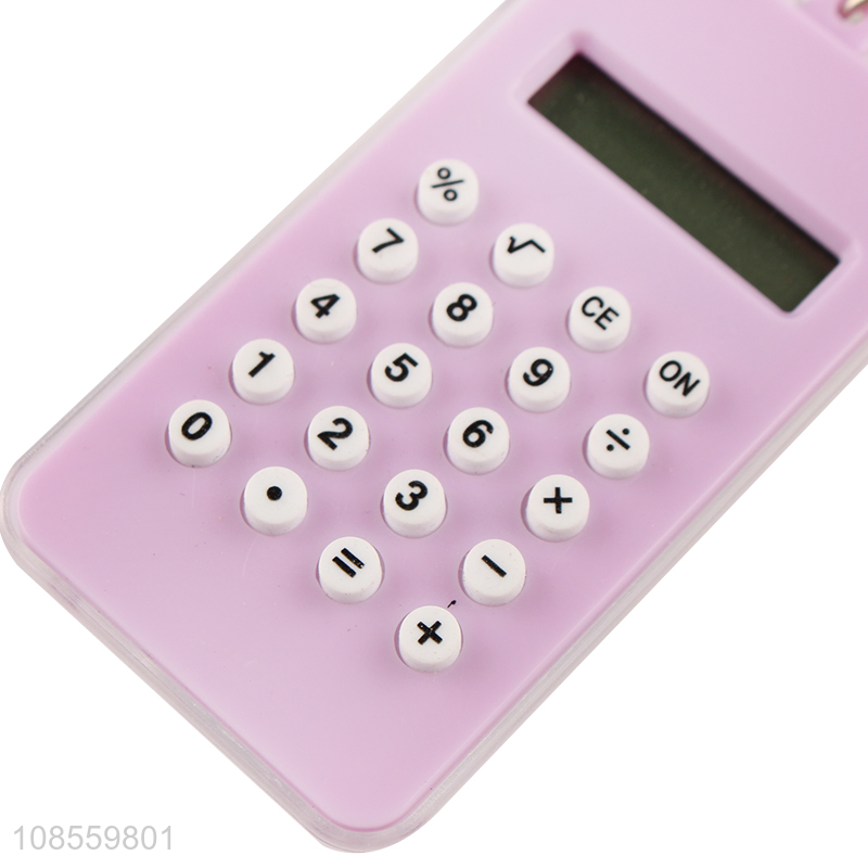 Factory wholesale mini calculator keychain student stationery