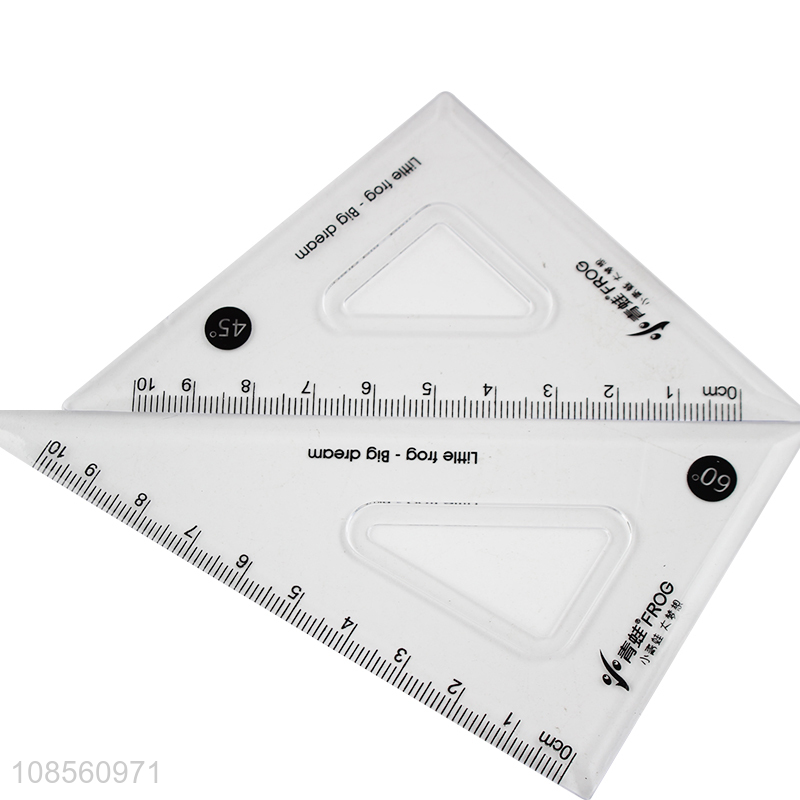 Bottom price 4-piece set geometry math set ruler set for student