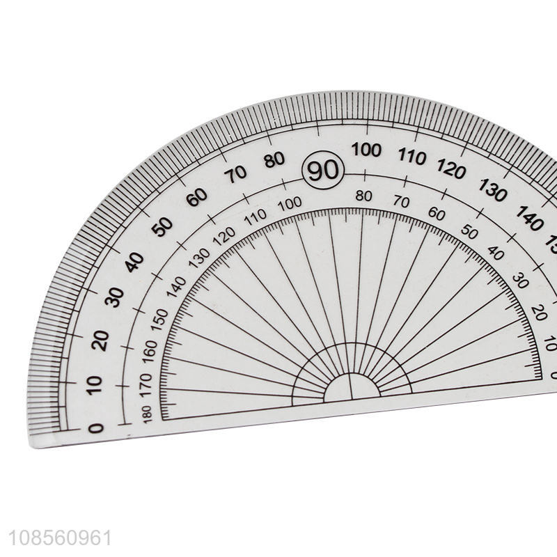 China supplier 4pcs student geometry math set protractor ruler set