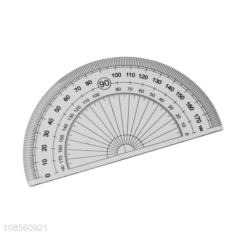 High quality 4pcs protractor ruler set plastic meauring tools