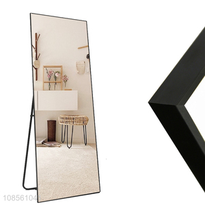 Wholesale metal framed full body mirror floor mirror with stand