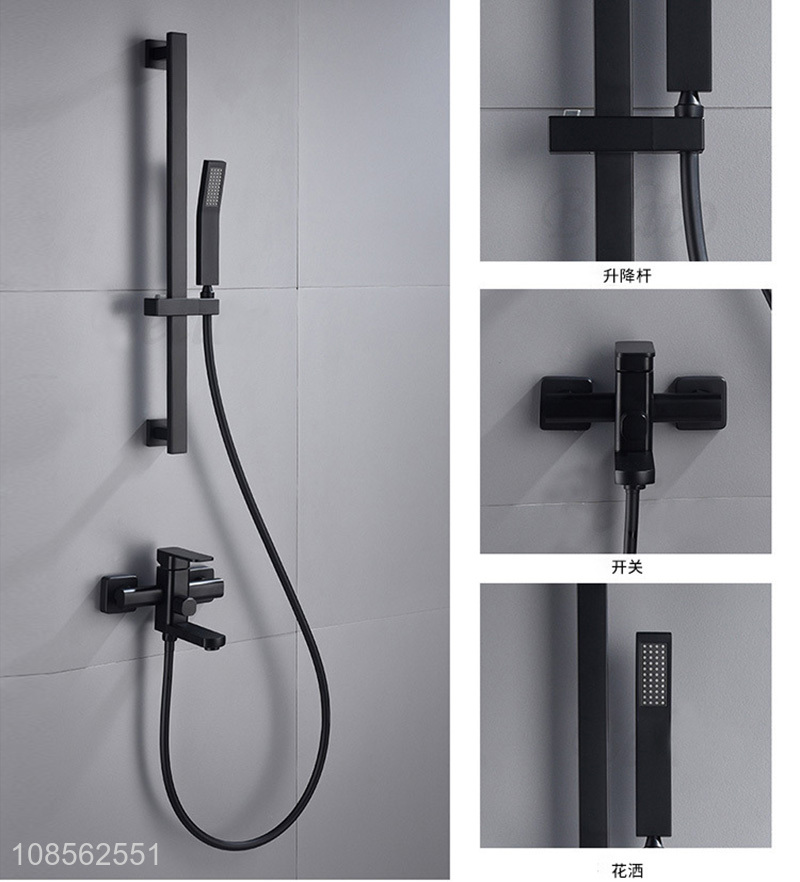 Most popular square bathroom accessories shower system set
