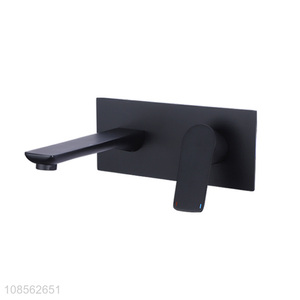 Cheap wall-mounted single handle square basin faucet