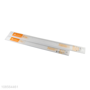 Top quality plastic transparent straight ruler for sale
