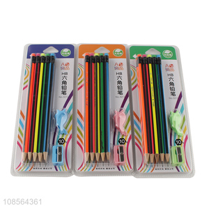 Good sale 10pieces non-toxic HB pencils set for stationery