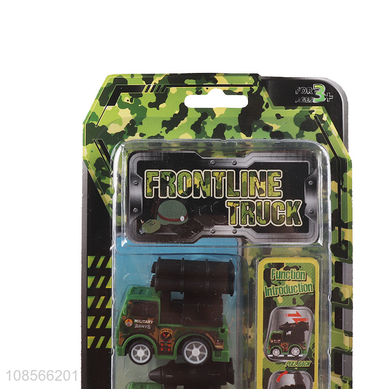 New products pull-back city frontline truck toy