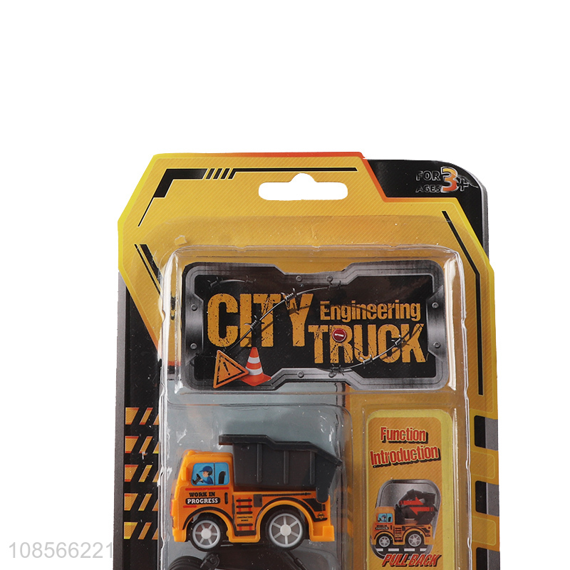 Online wholesale pull-back city engineering truck toy