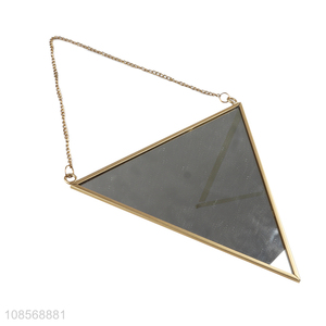 Wholesale creative triangular hanging mirror for bathroom decoration