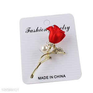 New products women rose brooches alloy atmosphere brooch