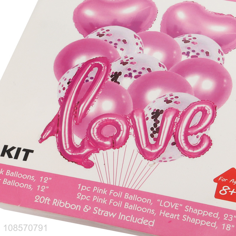 Factory supply wedding decoration love letter balloon kit
