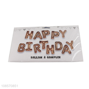 Top selling happy birthday foil balloon kit for decoration
