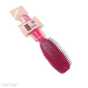 New arrival plastic hollowed out relax elastic massge comb
