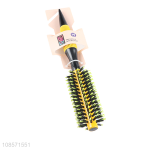 Wholesale wooden handle hairdressing brush blow drying hair comb
