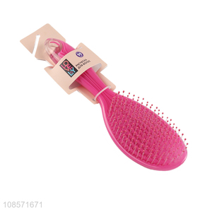 Good price plastic handle scalp massage comb paddle brush