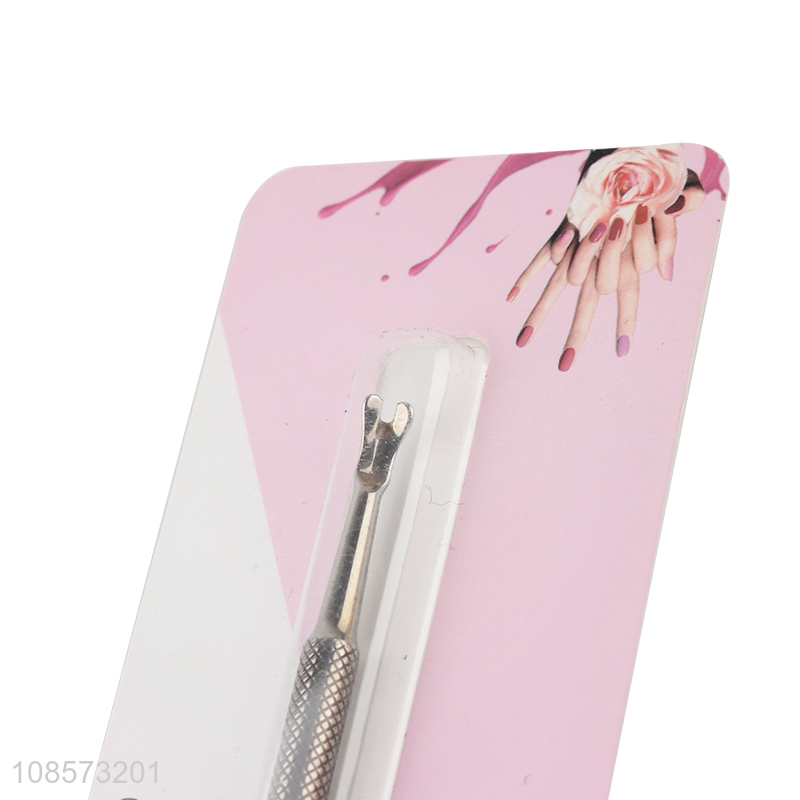 Latest products nail fork manicure tools cuticle pusher