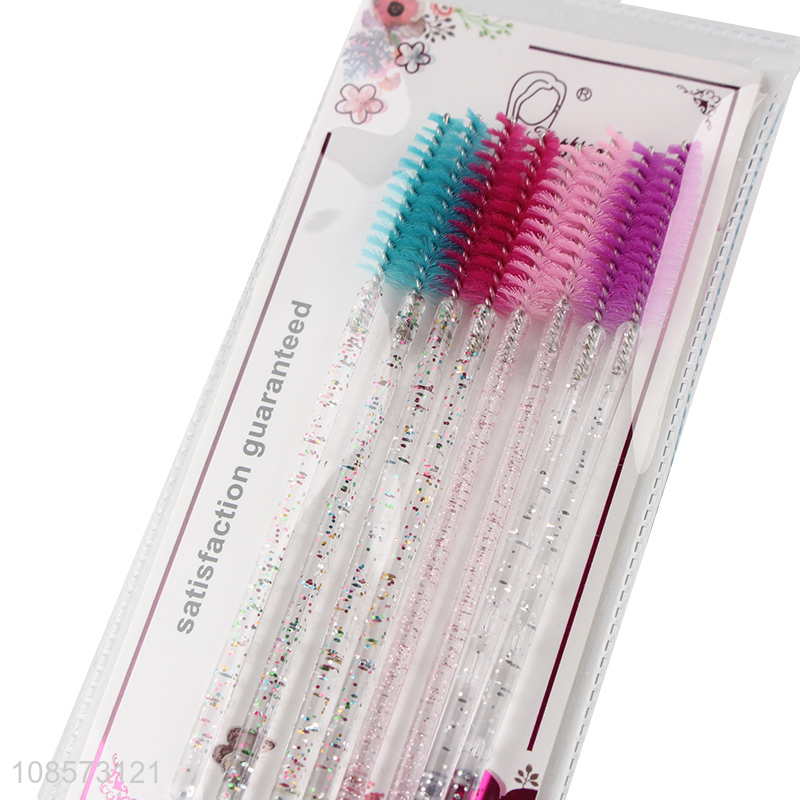Most popular colorful eyelash wand brush lash extensions brushes