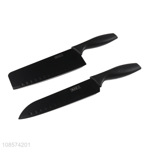 High quality 2pcs stainless steel kitchen knives with pp handle