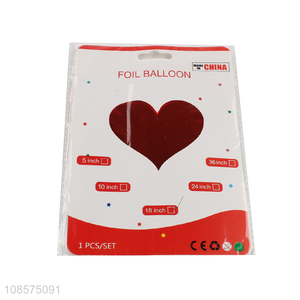 Wholesale 18 inch heart foil balloon for Valentines Day decoration