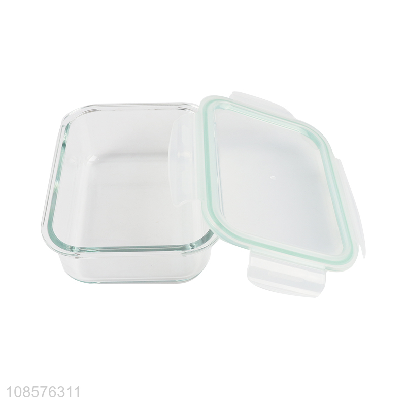 Factory supply 3pcs glass fresh-keeping bowls bento lunch box