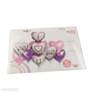 Best quality heart shape party decoration foil balloon kit