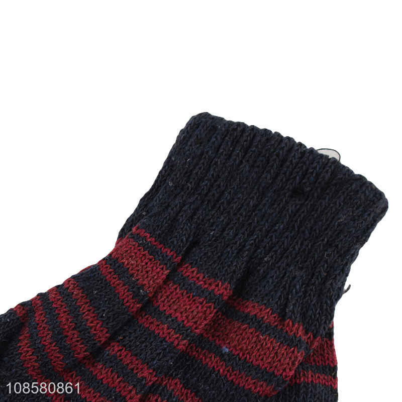 Factory price winter warm gloves outdoor knitted gloves for adult