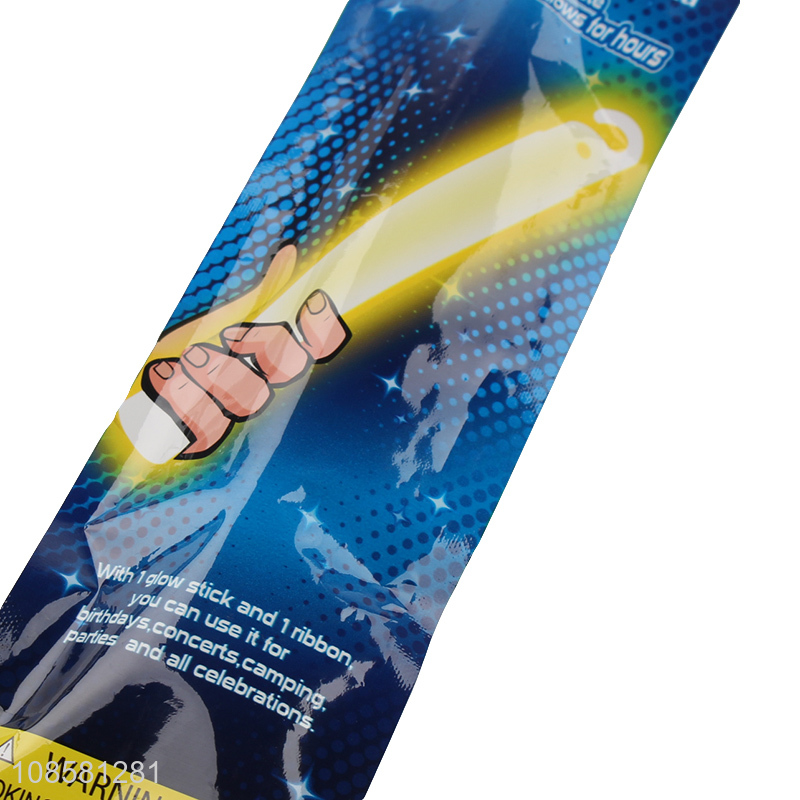 Hot selling yellow glow stick for concert and party