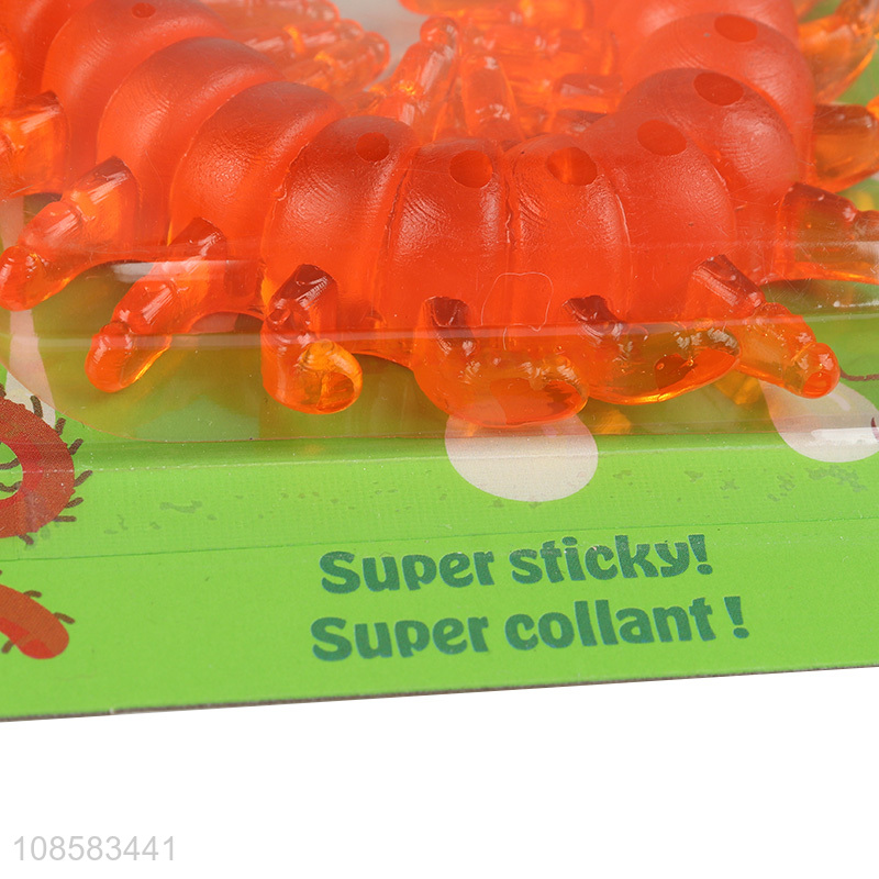 Hot selling fun sticky toys sticky insect toy for kids