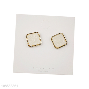 Hot selling simple fashion women earrings ear studs for jewelry