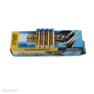 Best selling 4 pieces 1.5V AAA carbon-zinc batteries