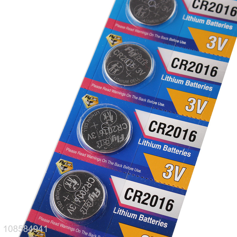 Factory supply 3V CR2016 li-mn button cell lithium coin cell