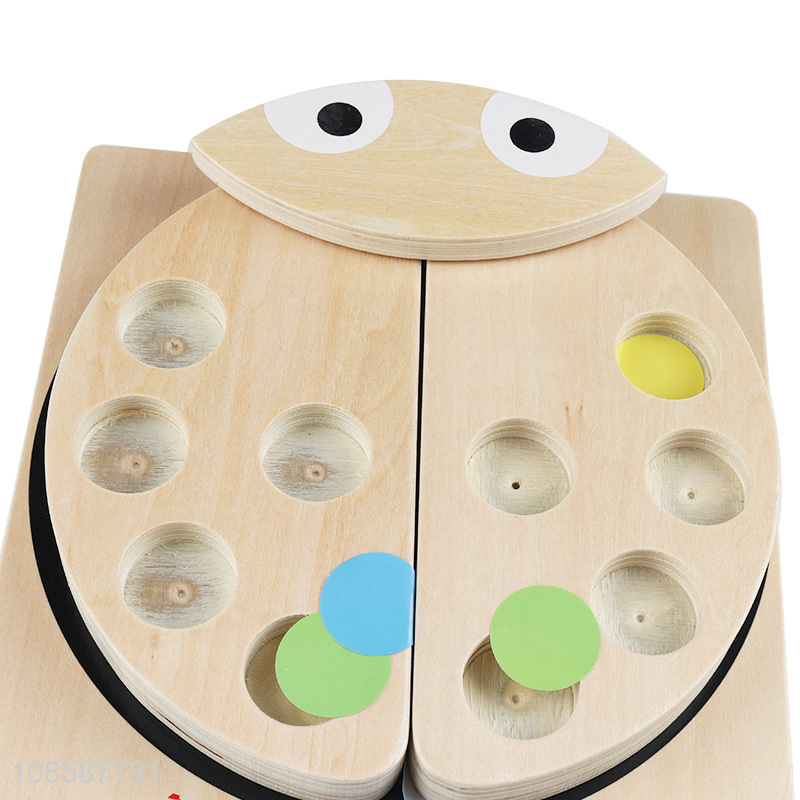 Wholesale montessori educational toys ladybug catching game
