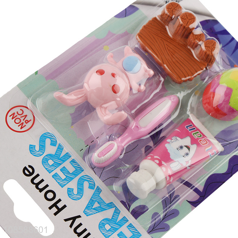 Good quality non-toxic school students bunny eraser for sale