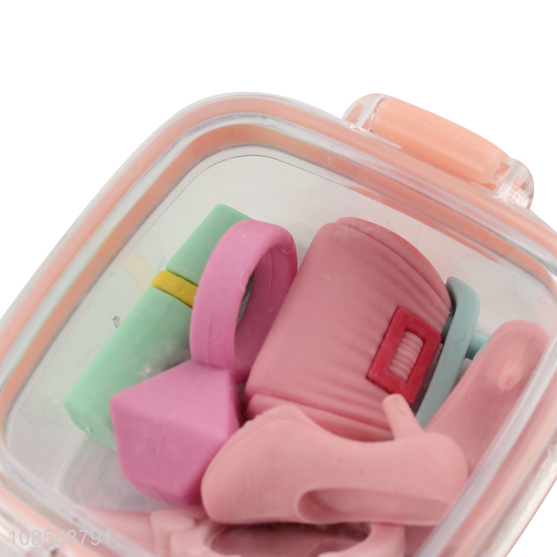 Low price students stationery eraser set for daily use