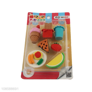 Yiwu factory reusable stationery eraser set for students