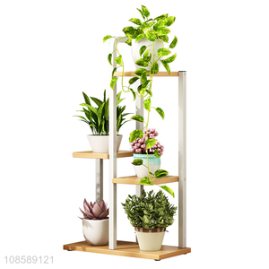 Hot selling indoor outdoor tiered flower pot stand for multiple plant