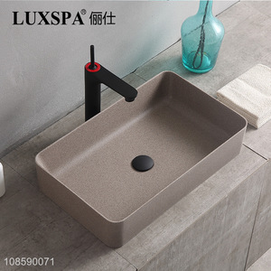 Wholesale wash basin sink artificial stone sink bathroom sink