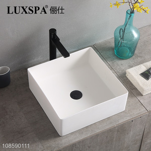 Wholesale bathroom vessel sink artificial stone countertop sink