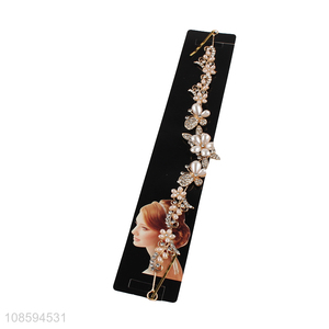 Top products alloy delicate women hair accessories pearl hairband