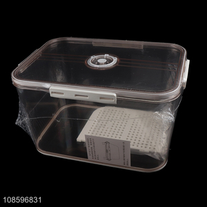 Top quality plastic clear fridge food storage box container