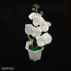 Hot products white fake flower artificial flower bonsai