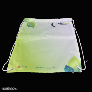 Yiwu market reusable shopping bag drawstring backpack storage bag
