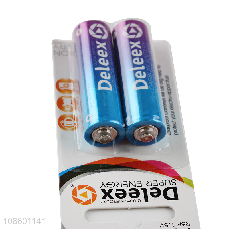 Good selling 2pieces high power leakproof carbon batteries