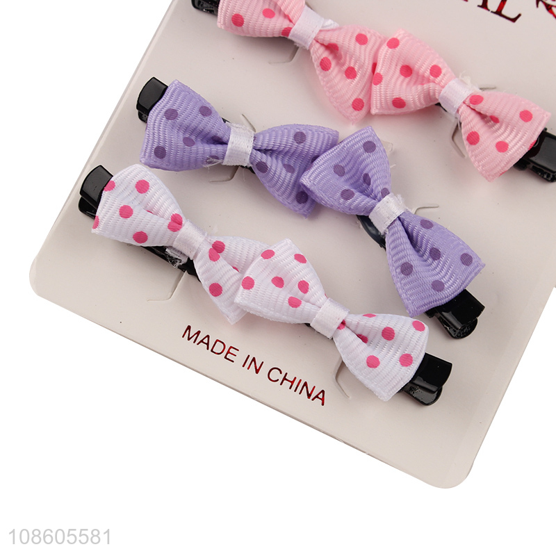China import bowknot hair clips hair grips for women girls