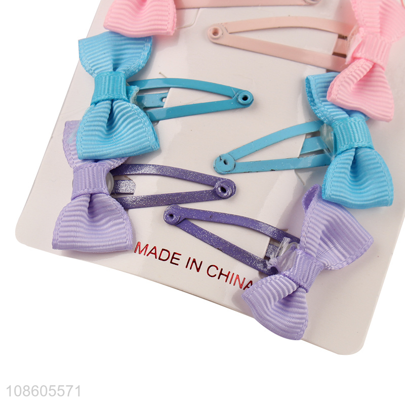Hot selling trendy bowknot hair clips BB clips bangs clips
