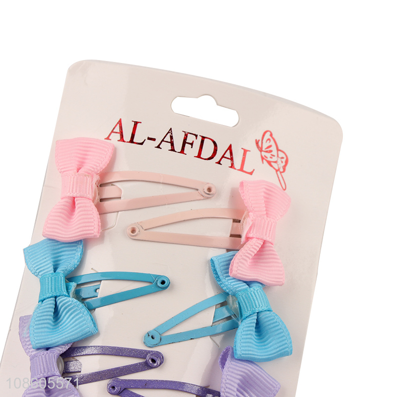 Hot selling trendy bowknot hair clips BB clips bangs clips