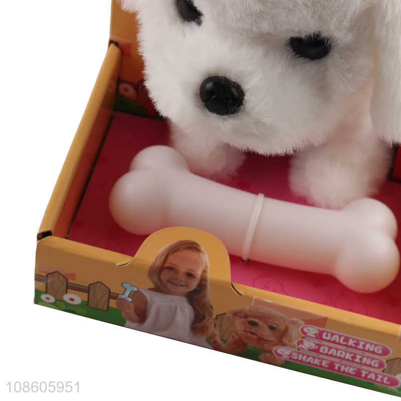 New product electronic plush animal toys walking dog toy