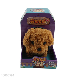 Hot sale custom lovely dog animated electronic plush toys