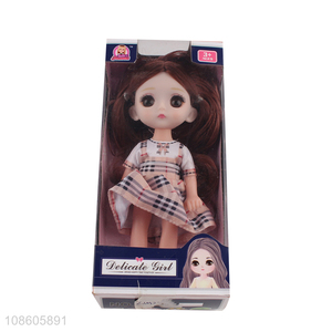 Online wholesale 6 inch fashion doll delicate girl doll for kids