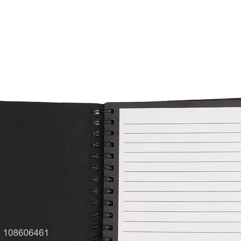 Good quality black cover notebook coil notebook for sale