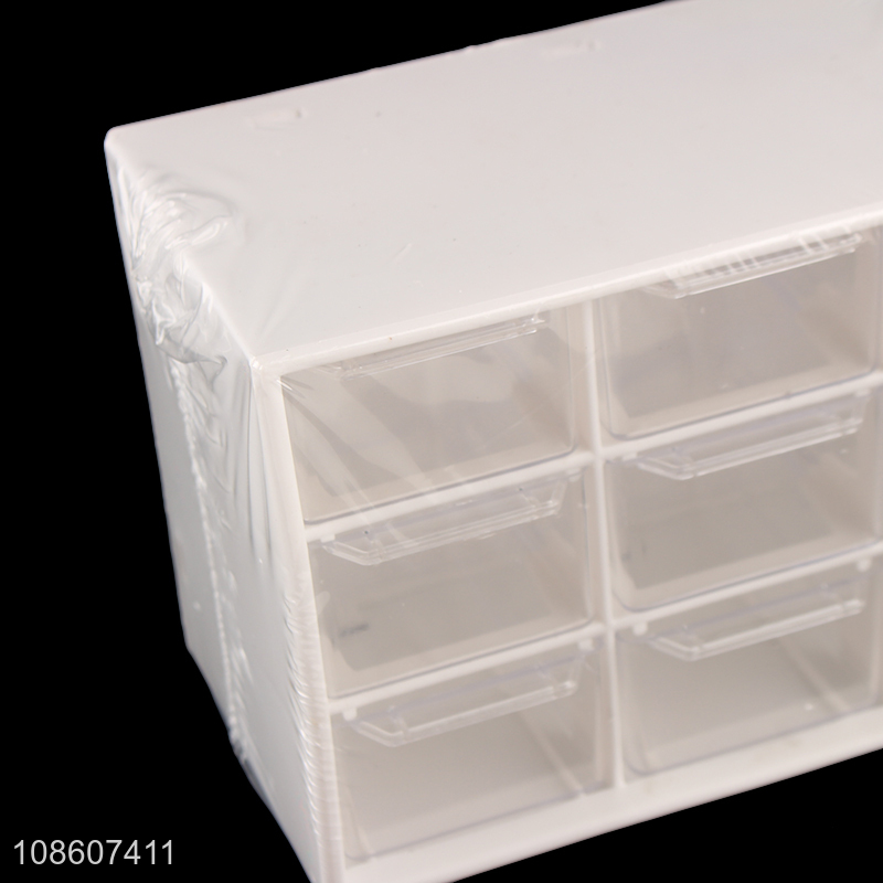 China factory 9drawer plastic jewelry storage box for home